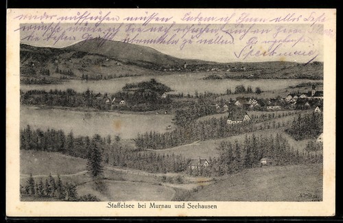 Murnau staffelsee bei - ak, murnau,