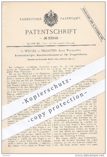 Original patent welger in - original, g.
