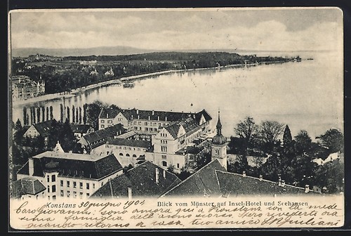 Ansichtskarte konstanz blick - ansichtskarte,