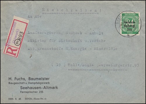 211 sbz aufdruck - 211, auf
